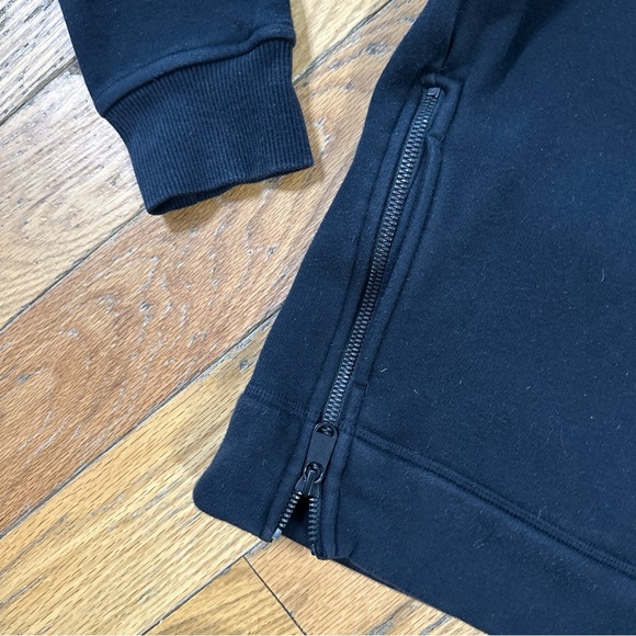 Athleta Black Cozy Karma Side Zip Funnel Neck Sweatshirt Size XS - Picture 5 of 9
